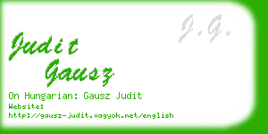 judit gausz business card